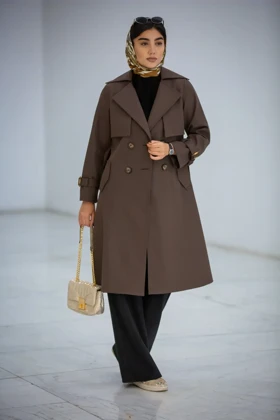 بارانی سانتانا دکمه دوبل بلند