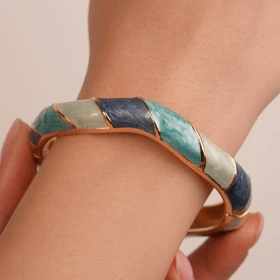 دستبند النگویی میناکاری