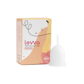 کاپ قاعدگی سایز کوچک رنگ سفید sensitive لیوا فارما