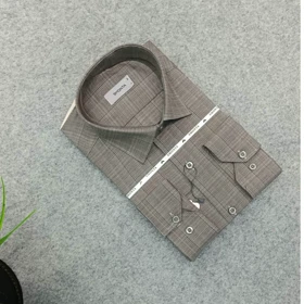 پیراهن طرحدار مردانه قواره ازاد ( قواره کلاسیک ) _ استین بلند