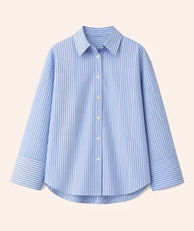 شومیز نخی راه راه H&M Wide Sleeves334