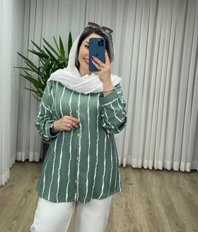 شومیز مانتویی پری کد 2114