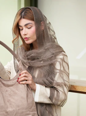 شال ویسکوز طرح موج 20674