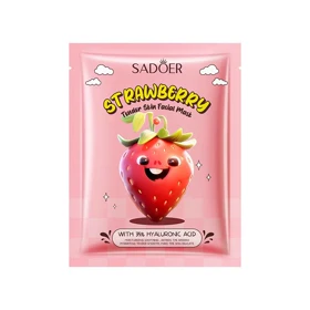 ماسک صورت نرم‌کننده با عصاره توت‌فرنگی و هیالورونیک اسید SADOER