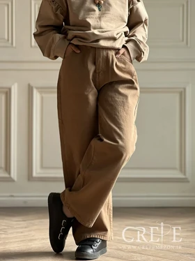 شلوار کتان بگ