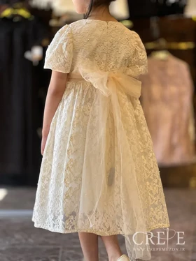 پیراهن گیپور مرواریدی