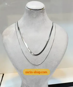 زنجیر گردنبند زنانه دو لاین استیل