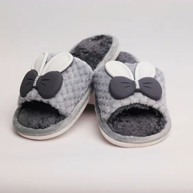 پاپوش مدل پاپیون طوسی کد 294875