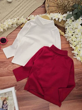 بلوز یقه اسکی بچگانه