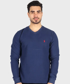 پلیور مردانه یقه هفت و آستین بلند 1847