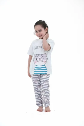 تیشرت شلوار بچگانه گربه دانشمند