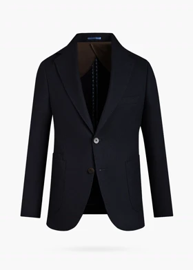 کت تک کژوال پشمی بلو بلک