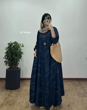 پیراهن مانتویی بلند سوپر کلوش فریال 4