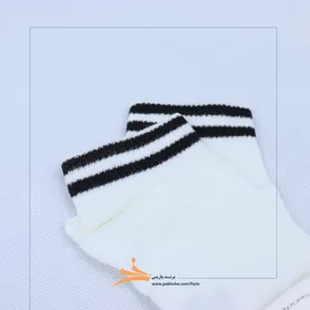 جوراب سفید دو خط برند پاریس