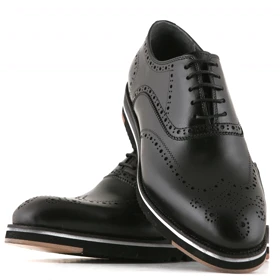 کفش رسمی مردانه چرم یلسان مدل جاسپر کد 546-GN (مشکی)