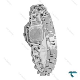 ساعت رومانسون زنانه بند کارتیه ای مربعی سیلور صفحه سفید Romanson-7288-L