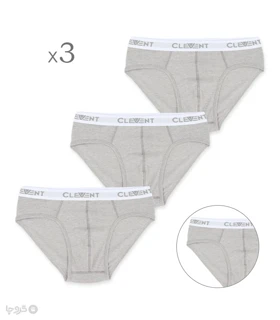 پک شورت مردانه اسلیپ نخی کش رو Clevent کلونت کد 2108 - بسته 3 عددی