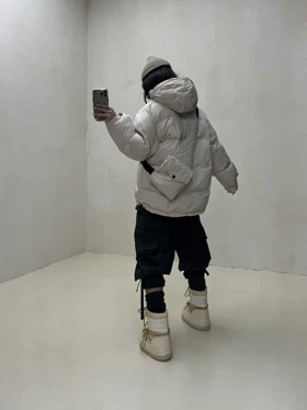 کاپشن جلو بسته