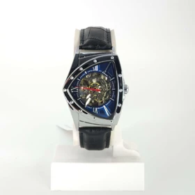 ساعت مچی مردانه چنکسی Chenxi CX8853 موتور اتوماتیک با بند چرم (مشکی صفحه آبی)