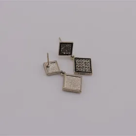 گوشواره استیل مربعی