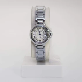 ساعت مچی زنانه کارتیر Cartier تمام استیل با قفل پروانه ای