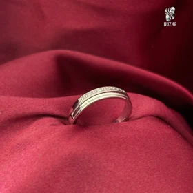 حلقه نقره مردانه کدhm1032