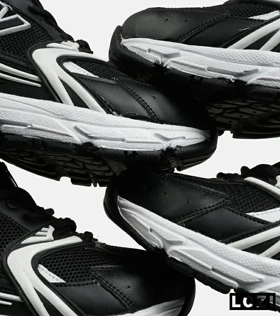کفش کتانی مردانه و زنانه مشکی سفید NEW BALANCE 530