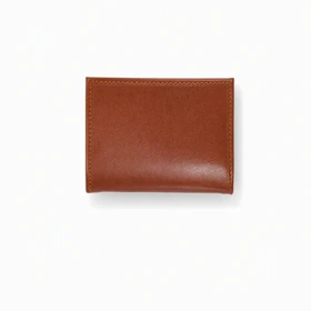 کیف کارتی چرم طبیعی مدل ایماژ عسلی