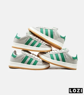 کفش کتانی مردانه طوسی سبز ADIDAS Campus
