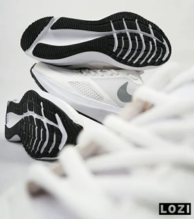 کفش کتانی مردانه و زنانه سفید خاکستری Nike guide 10