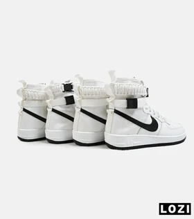 کتانی ساق‌دار مردانه سفید NIKE AIRFORCE AF1