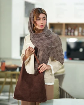 شال پلیسه طرح گوچی 20689