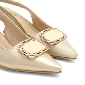 کفش مجلسی زنانه پاشنه‌دار 3 سانت مدل 400346 _ sandal valentino