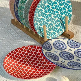 پیش دستی رنگی طرح دار دنی هوم / BA49