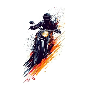 استیکر پارچه و لباس پاد آفرین مدل موتور کد 115