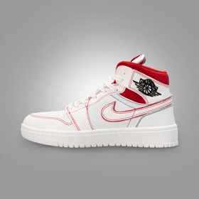 نایک ایر جردن وان ساق‌دار رد فانتوم زنانه (Nike Air Jordan 1 Red Phantom) کد 2341