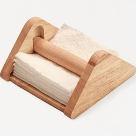 جا دستمالی رولی چوبی