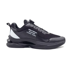 کفش و کتانی مردانه مدل پمپی savvysole رنگ مشکی سفید کد 19040