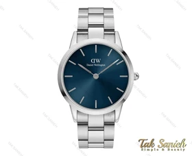 ساعت دنیل ولینگتون مردانه نقره ای صفحه سرمه ای Daniel-3908-G