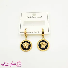 گوشواره آویز دخترانه مدل ورساچه مشکی