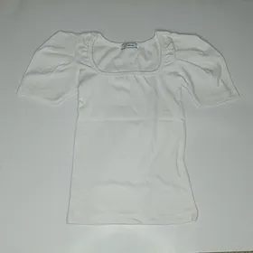 کراپ یقه خشتی آستین پیله دار جنس کبریتی سوپر پنبه مناسب سایز 36 تا 44