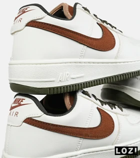 کفش مردانه و زنانه سفید قهوه ای NIKE AIR FORCE مدل 7418
