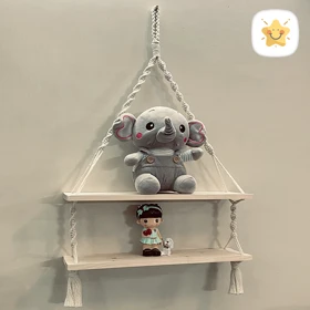 دیوار کوب مکرومه اتاق کودک 2 طبقه کد 01