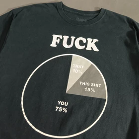 SIZE L-XL تیشرت اورجینال برند معتبر SPENCER'S امریکا مدل f.u.c.k