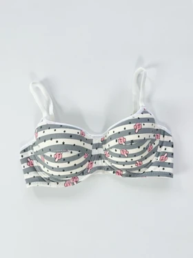سوتین اسفنجی فنر دار نخ پنبه طرح خرگوش آنیت Anit