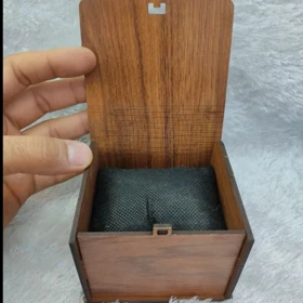 جعبه ساعت و جواهرات چوبی کد 2 با بالشتک
