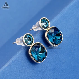 گوشواره طرح جواهر Stone Earrings G1