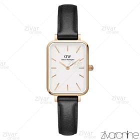 ساعت دنیل ولینگتون زنانه قاب رزگلد صفحه سفید بند چرم 103872