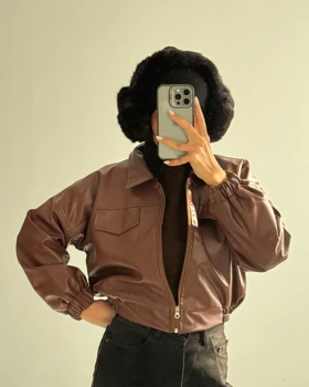 بامبر چرم کد 1500130 (قهوه ای)