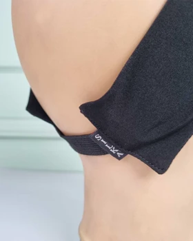 هدبند ریون مشکی دوتکه سیلکا